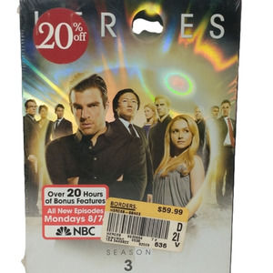 𝅺Heros Complete Season 3 DVD Box Set Sealed